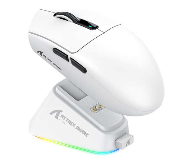 Attack Shark G3 PRO PAW3311 biała ze stacją ładującą - 1545131 - zdjęcie 2